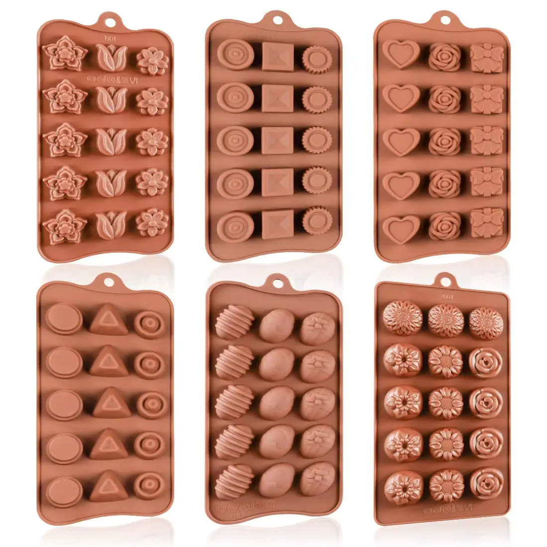 

15 Cavity Rose Flower Shaped Silicone Chocolate Mold Candy Jelly Soap Mold Baking mould