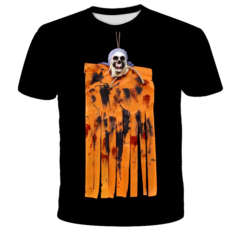 

orange Skull design is a cool 3DT sweatshirt with short sleeves