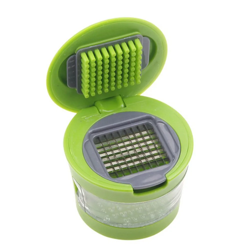 

Garlic Chopper Kitchen Tool Kitchen Innovations Garlic Peel Garlic Press Crusher Mincer and Storage Container, As photo