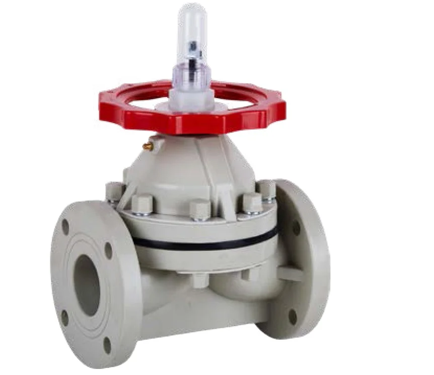 

HOT!!Factory direct high temperature CPVC flange diaphragm valve