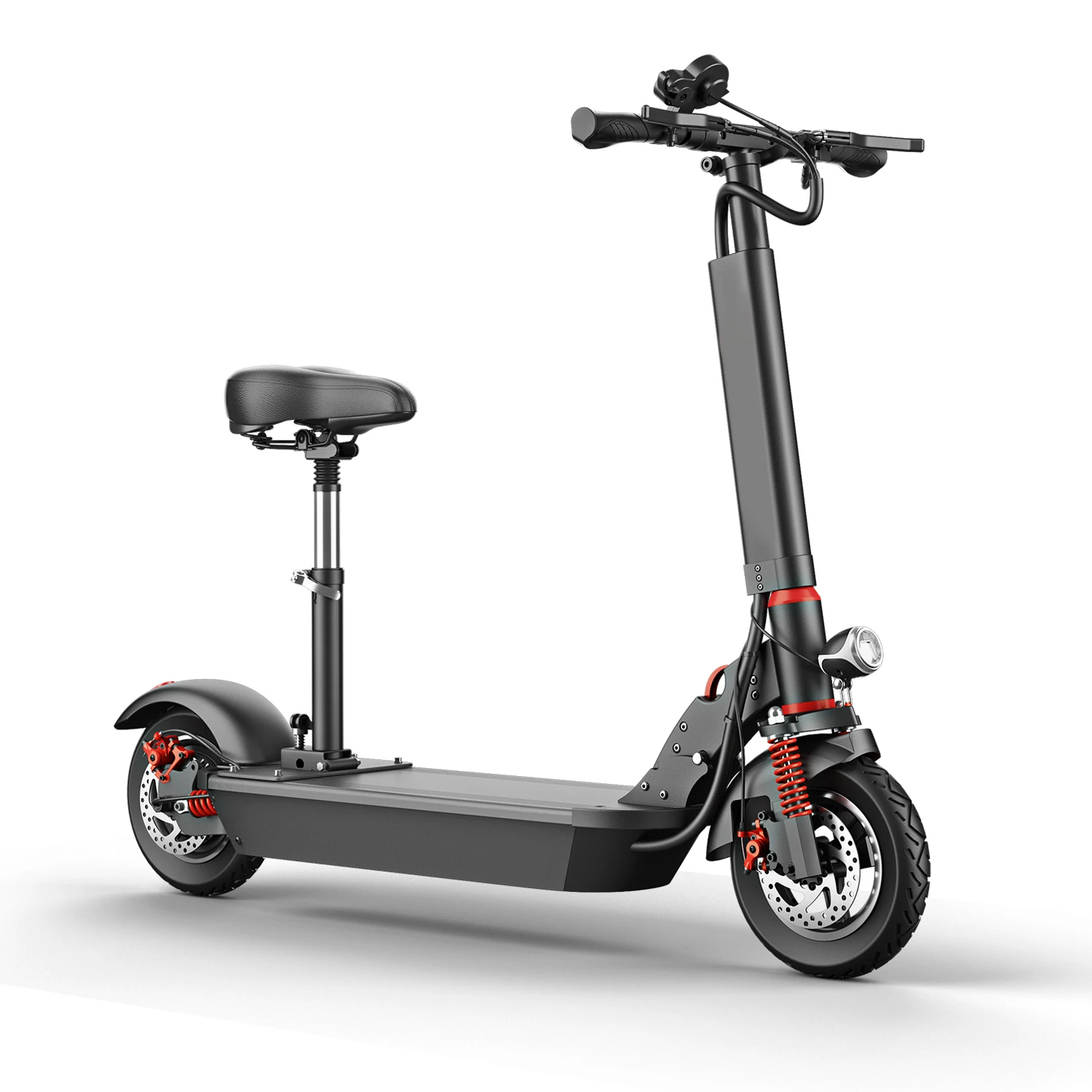 shipping free ! Electric scooter 500W 48V 15ah 10 inch range 40-50km speed 45km/h two wheel foldable adult, Black