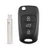 Replacement Remote Car Key Shell 3 BT Flip Folding Key Case for K I A K2 K5 Rio 3 Picanto Ceed Cerato Sportage