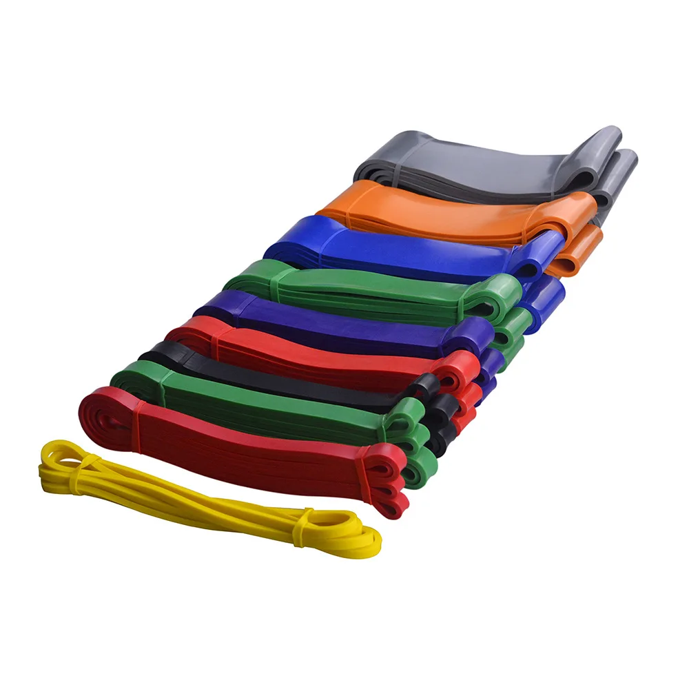 

Elastic Yoga Rubber Resistance Bands for Fitness Equipment Pull Rope Stretch Training, Yellow/red/black/purple/green/blue/orange/grey