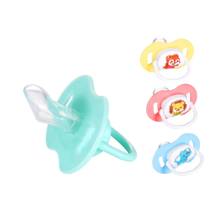 

Food Grade Silicone Baby Nipple Pacifier Clip, Red.green.yellow.blue