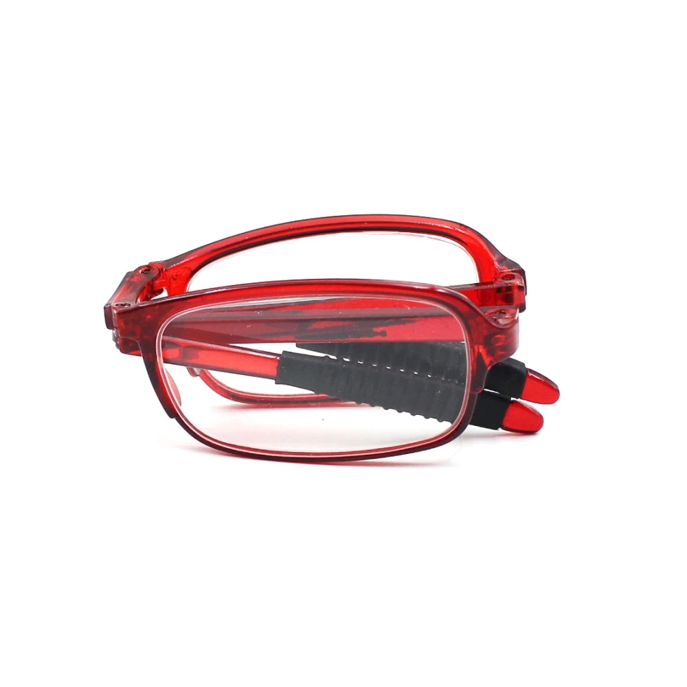 

Plastic folding foldable reading glasses with case