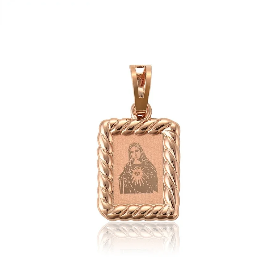 

32095 Xuping Jewelry Religious series environmental protection copper women's accessories rose gold pendant