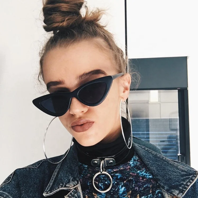 

Fashion Leopard Cateye Sunglasses Brand Designer Colorful Eyewear women sunglasses Retro Small Cat Eye Sun Glasses