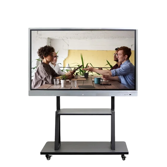 

75 inch LED digital display board, Touch Screen All in One Smart Board, Multi Touch Screen Display Interactive Smart Panel TV, Black/sliver/black+sliver/oem color