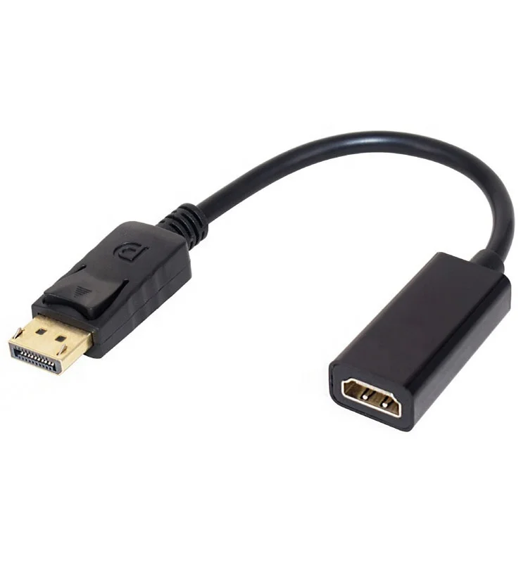 

High Quality 4K x 2K Display Port Male to HDMI Female Adapter DP To HDMI Cable For Projector HDTV