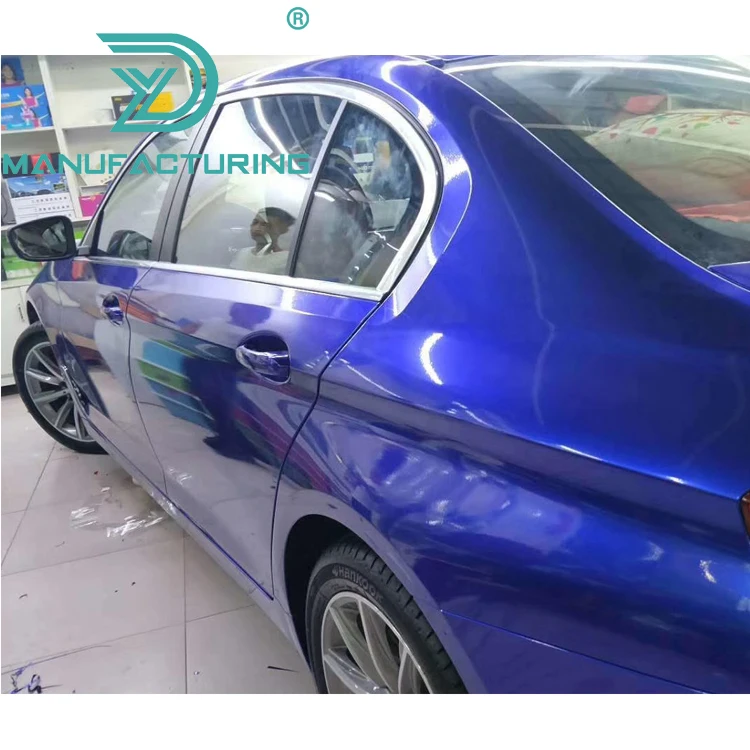 

Free Sample Super Gloss Candy Jazz Blue Car Body Wrapping Vinyl
