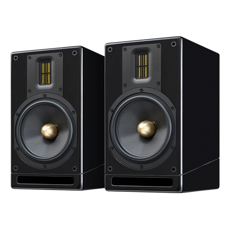 

Accusound M6 Home Stereo High-Performing HiFi 2-Way Passive Bookshelf Home Speakers |Pair, Gloss PU Finish | Amplifer Required