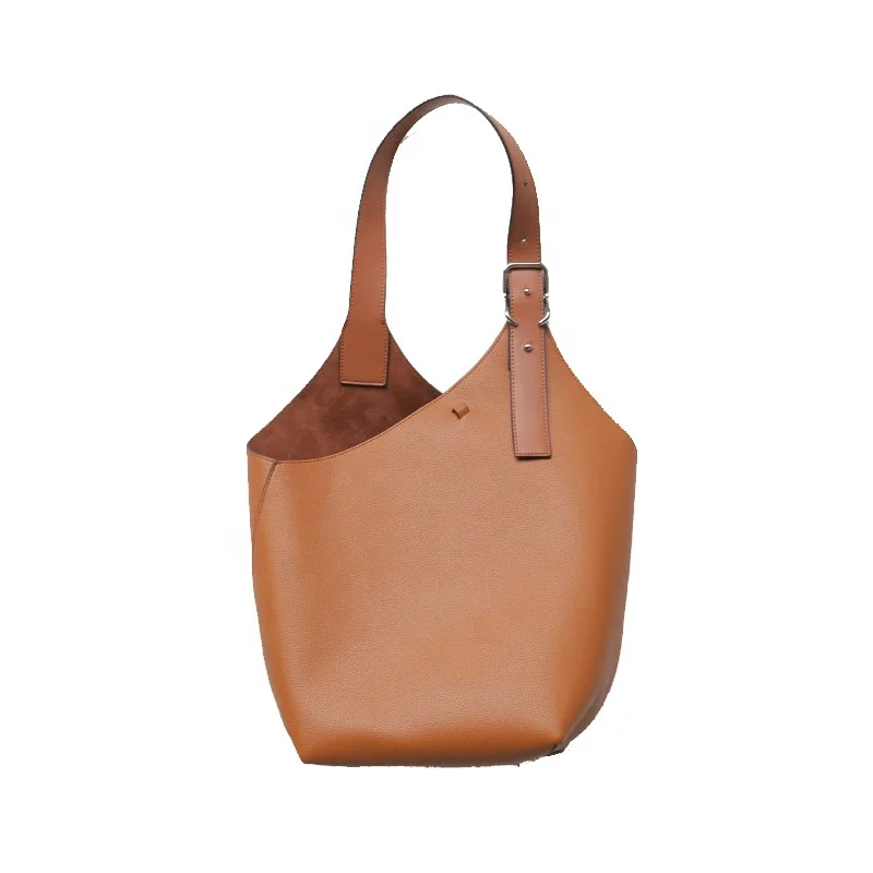 

2022 Drop shipping Solid Color PU Small jelly Handbag Under Shoulder Adjust Strap Large Capacity Women Handbags Brown Tote Bag