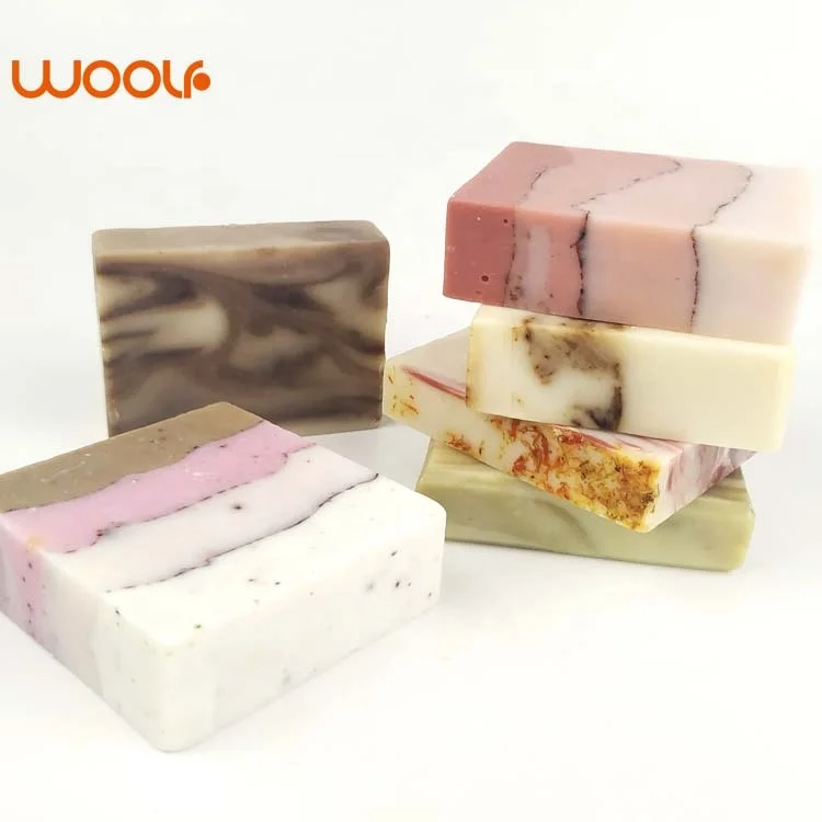 

custom Beauty Herbal Handmade organic glycerin soap base from thailand, Colorful