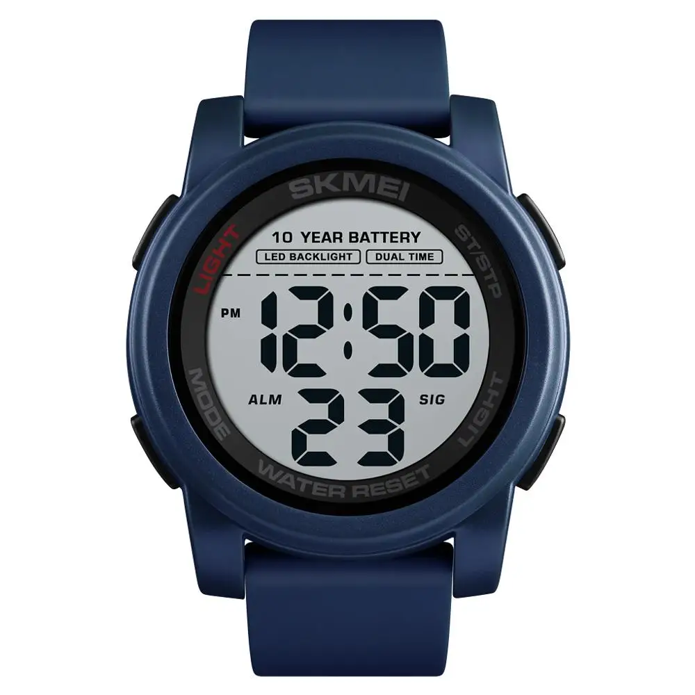 

SKMEI 1564 Design Your Own Wrist watch 10 Years Battery Digital Sport Waterproof Watches, Black,blue
