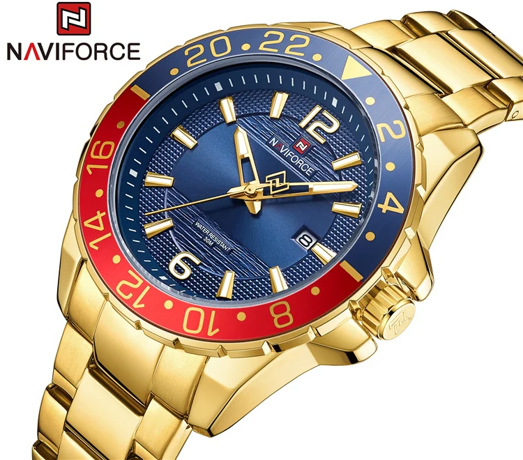 

NAVIFORCE 9192 new model Watches For Men Luxury Brand Fashion Casual Date Display Quartz Wristwatch Male naviforce watches