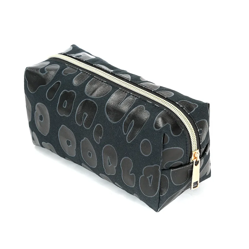 

New Style Professional leopard print Beauty Cosmetic Bag Retro Pu Bag