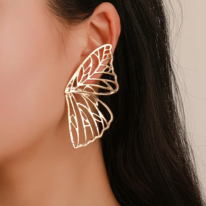 

Fashion Statement Geometric Colorful Butterfly Stud Earrings For Girls Women, Picture