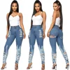 High Quality Best Brand Women Elastic Tight butt lifter washed Pencil Pants Jean Pants