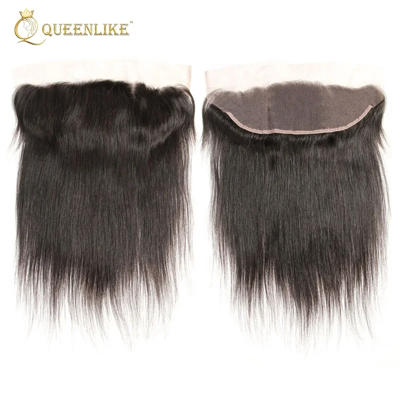 

13*4 free part straight brazilian human hair lace frontal piece