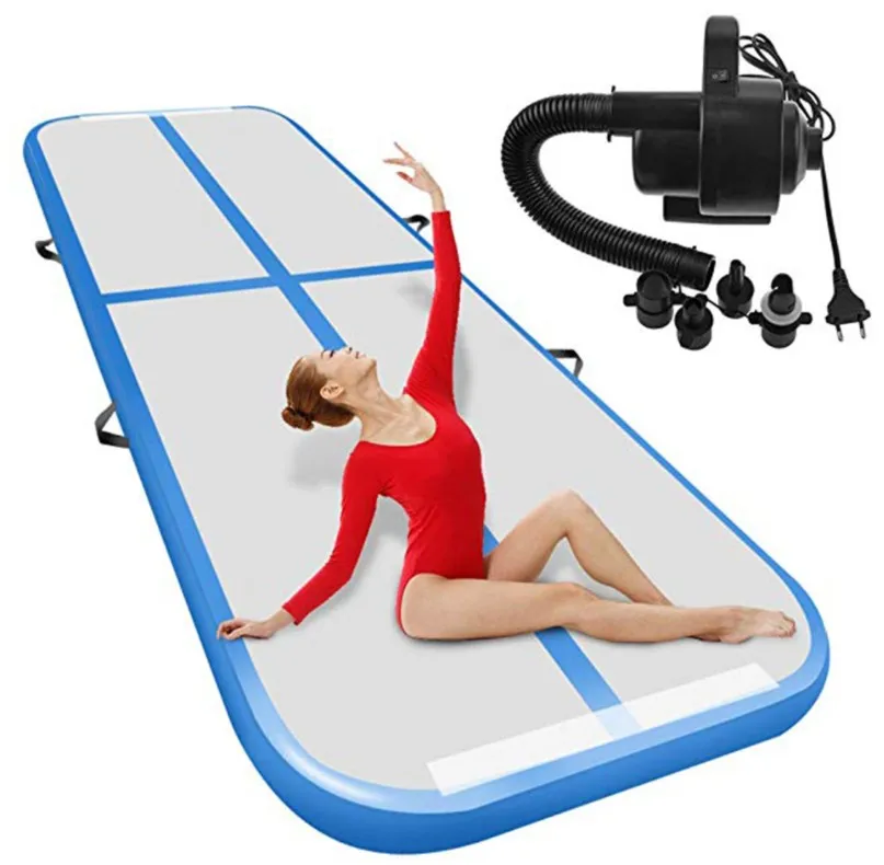 

Drop Shipping Factory Price 3 m Inflatable Air Track Tumbling Gymnastics Air Mat for Sale from US, Spain, Norway Warehouse, Black, blue, pink, red, yellow, grey or customized