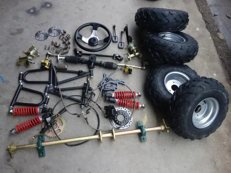 Go Kart 1m Axle Kit Off-road Kart Modified Steering Suspension Rear 