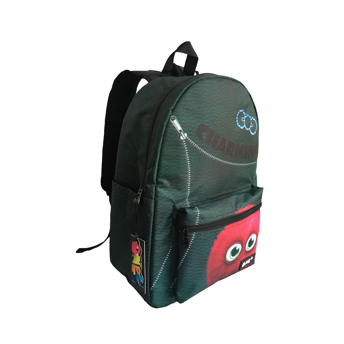 

Latest design school bag wholesale fashionable school backpack with two side pocket waterproof capacity large, Customized