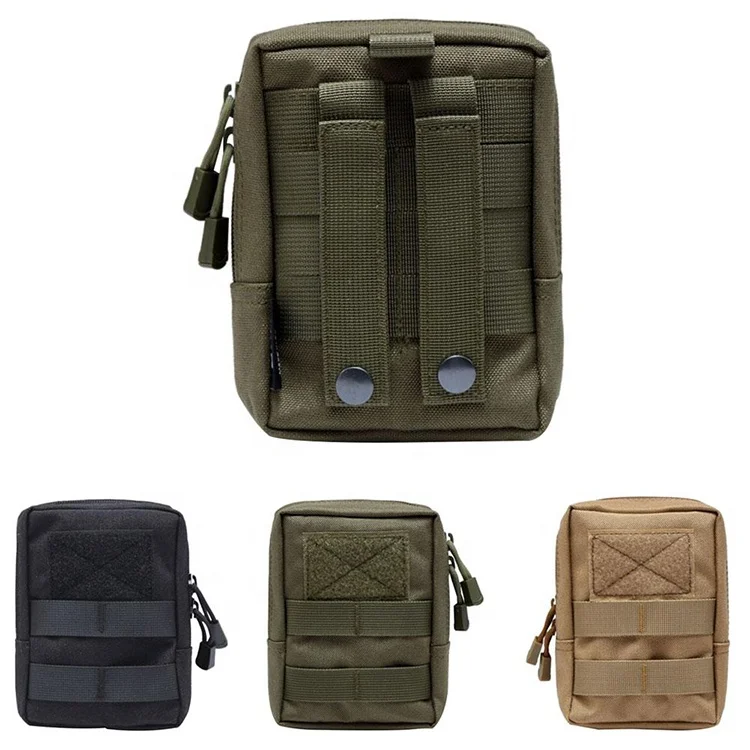 

Multifunctional EDC Molle Outdoor Military Small Pouch Bag Tactical Hunting Waist Bag, More than 3 colors for reference