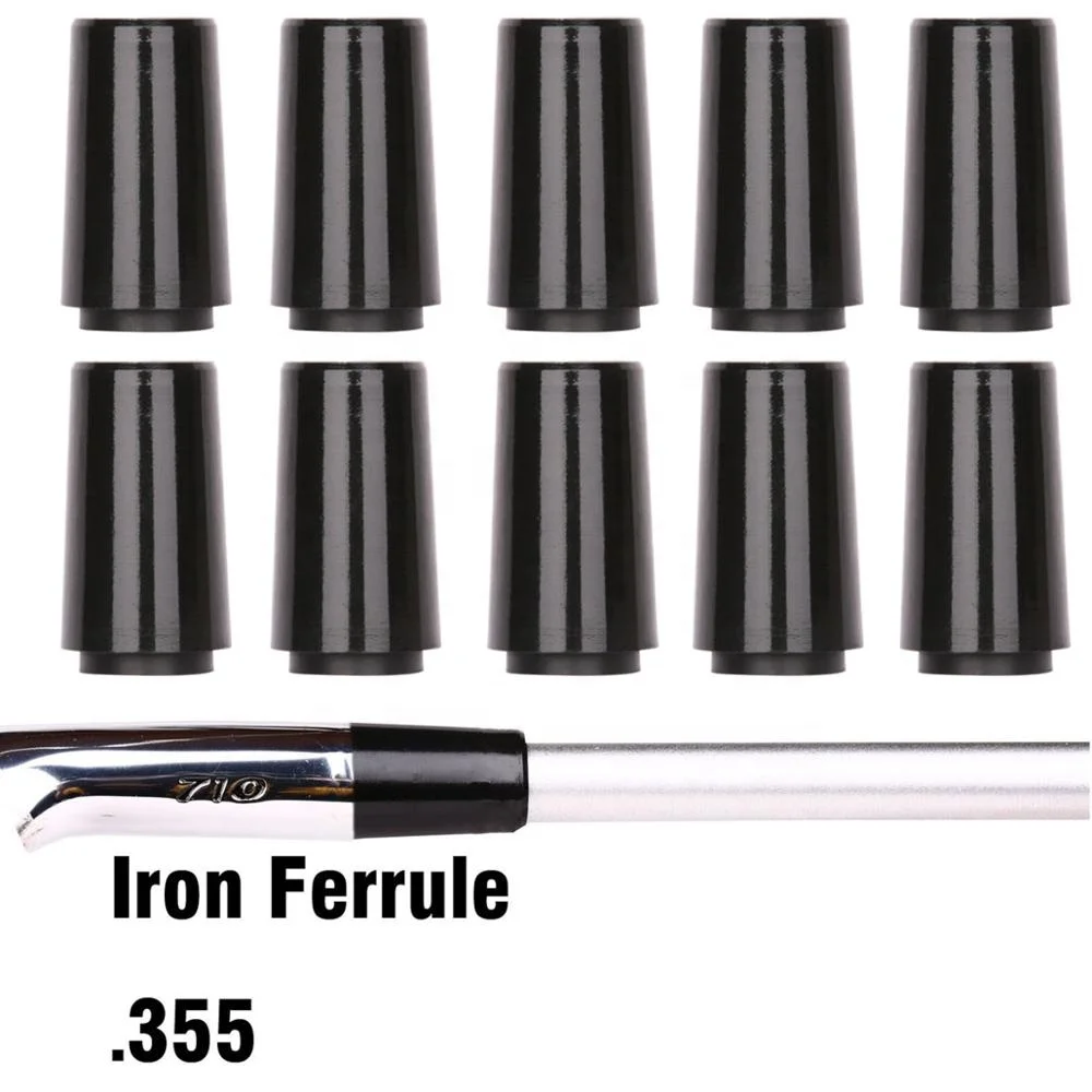 
.355 .370 Golf Black Shaft Iron Ferrule for P790 Irons Silver Ring 