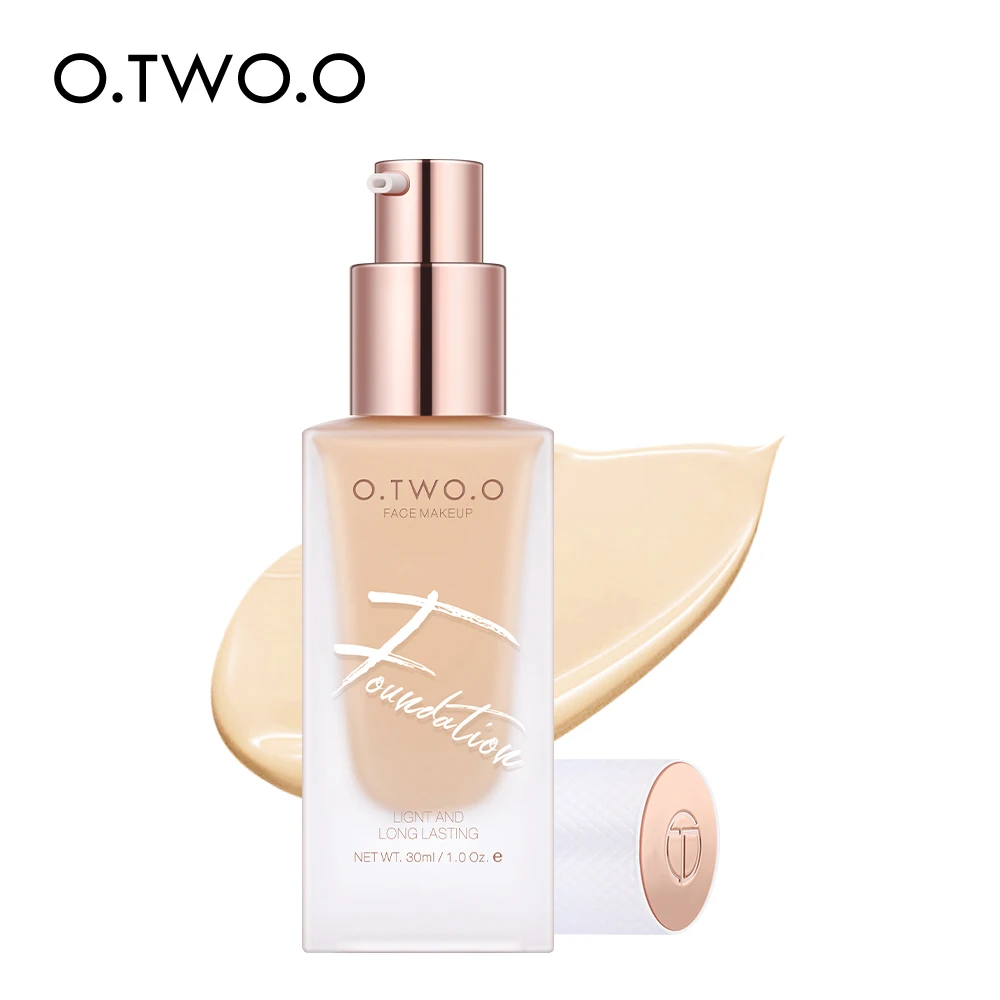 

Free Sample O.TWO.O Sweat proof High Coverage Liquid Foundation 24 Hours Oil Control Waterproof Liquid Foundation OEM/ODM