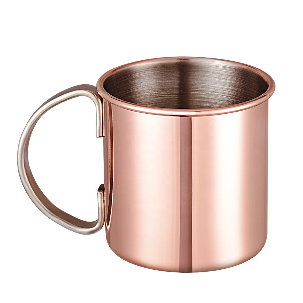 

KLP RTS wholesale with handle plain mordic copper-plated stainless steel tea water mugs, Customized colors acceptable