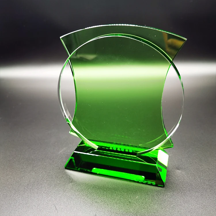 

New Arrival Wholesale Creative Design Cheap Blank Glass Trophy Award Plaque Customcrystal Trophy Award, Clear