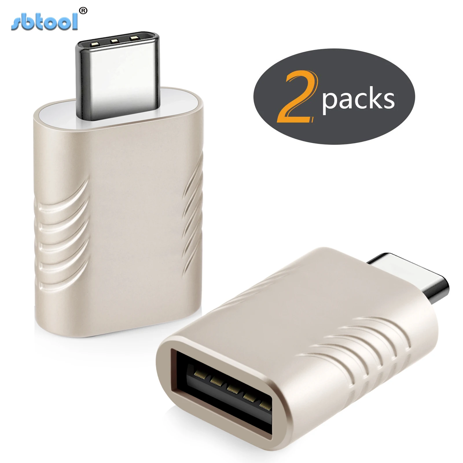 

Wholesale USB C 5Gbps Sbtool USB3.0 A Male to USB Type C Female Adapter Converter, Gold