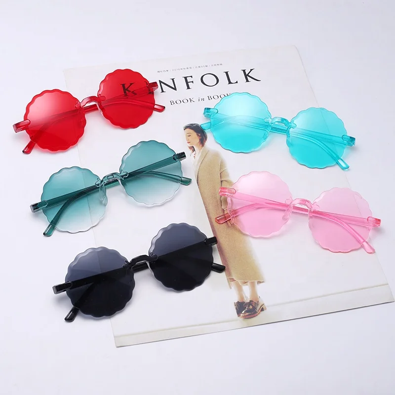 

Fashion Children Cheap Round Irregular Sunglasses, 9 colors