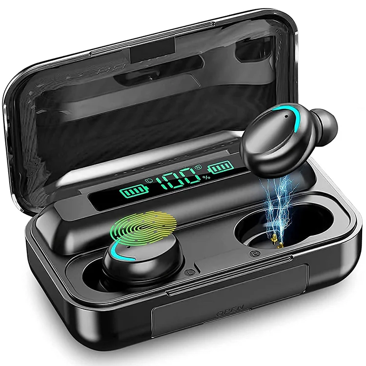 

9D fone de ouvido earphone waterproof led display audifonos auriculares bt 5.0 tws f9 f9-5 f9-5c wireless earbuds