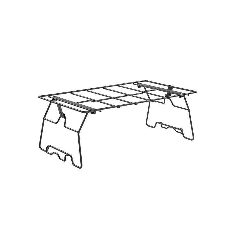 Customized Metal Iron Custom Outdoor Table and Chair Set Dining Coffee Table Outdoor Picnic Folding Table Rack