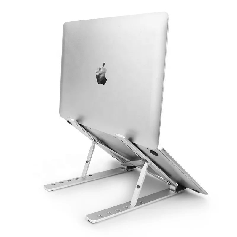 

VCAN Portable Adjustable Aluminum Computer Laptop Stand Holder Tablet PC Foldable Bracket Compatible with MacBook Air Pro