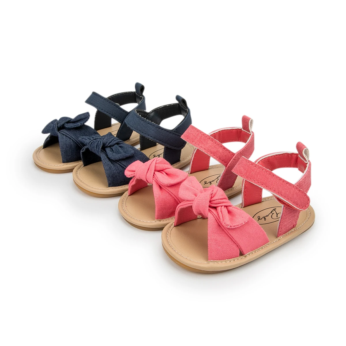 New Arrival Rubber Soft Sole Walking Shoes Bebe Toddler Girlanti-Slip Prewalk Baby Sandals For Girls