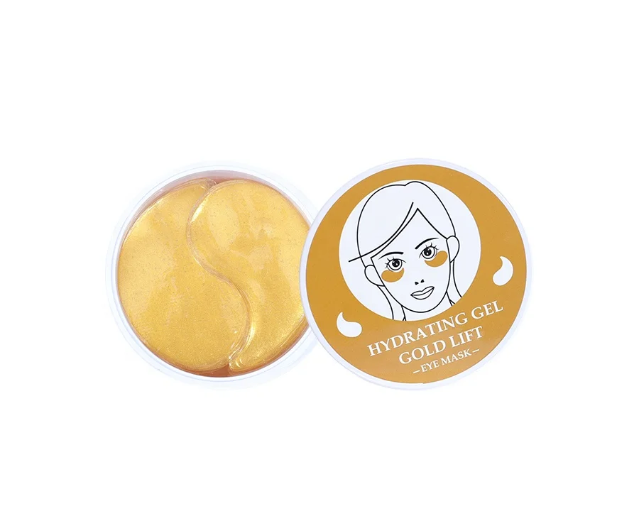 

Private Label 24K Gold Hydrogel Collagen Eye Patch Mask With Reduce Eye Gel Patches Dark Circles and Puffiness ODM