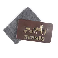 

Custom Garment Labels handbag Embossed PU Leather Label Jeans Patches With design Logo
