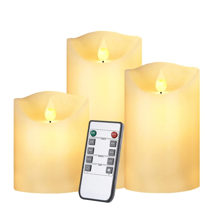 battery candles flameless Paraffin Wax Material