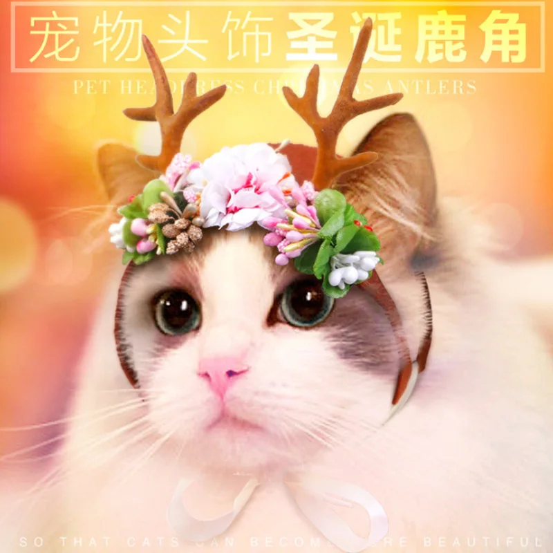 

Pet cat dog hat headdress scarf turned into funny Cape pet clothes hot new products Christmas, Halloween, new year's Cape