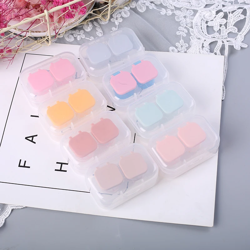 

Wholesale Contact Lens Display Case Simple Mate Case Mini Portable Eye Lenses Case, Customized