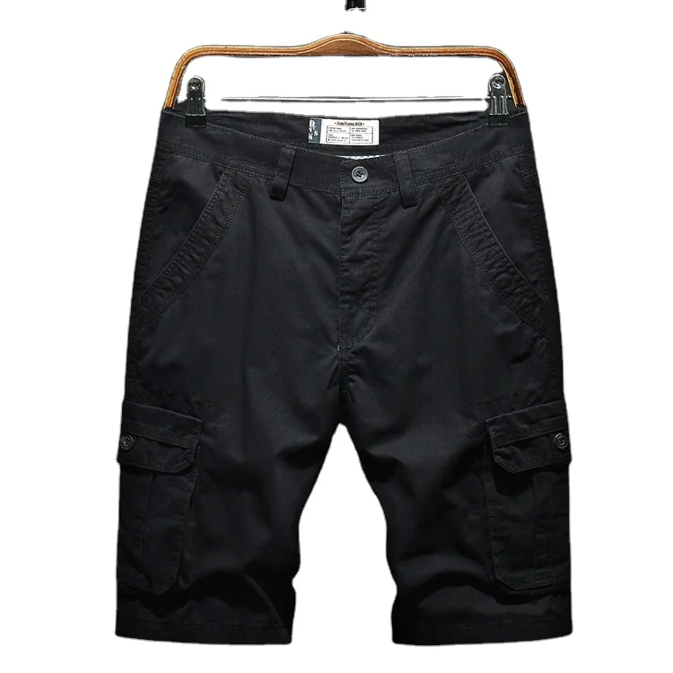 

Shorts men's summer trend loose five-point multi-bag tooling breeches brand youth leisure sports pants half pants for men