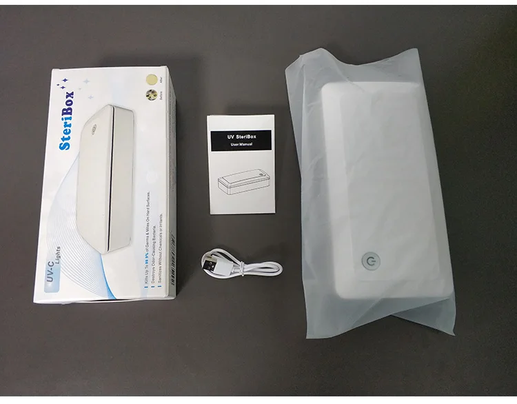 
Uvc Sanitizing bag Sterilized Box 2 In 1 Uv Sanitizing Box Wireless Charger Sterilization Equipments 