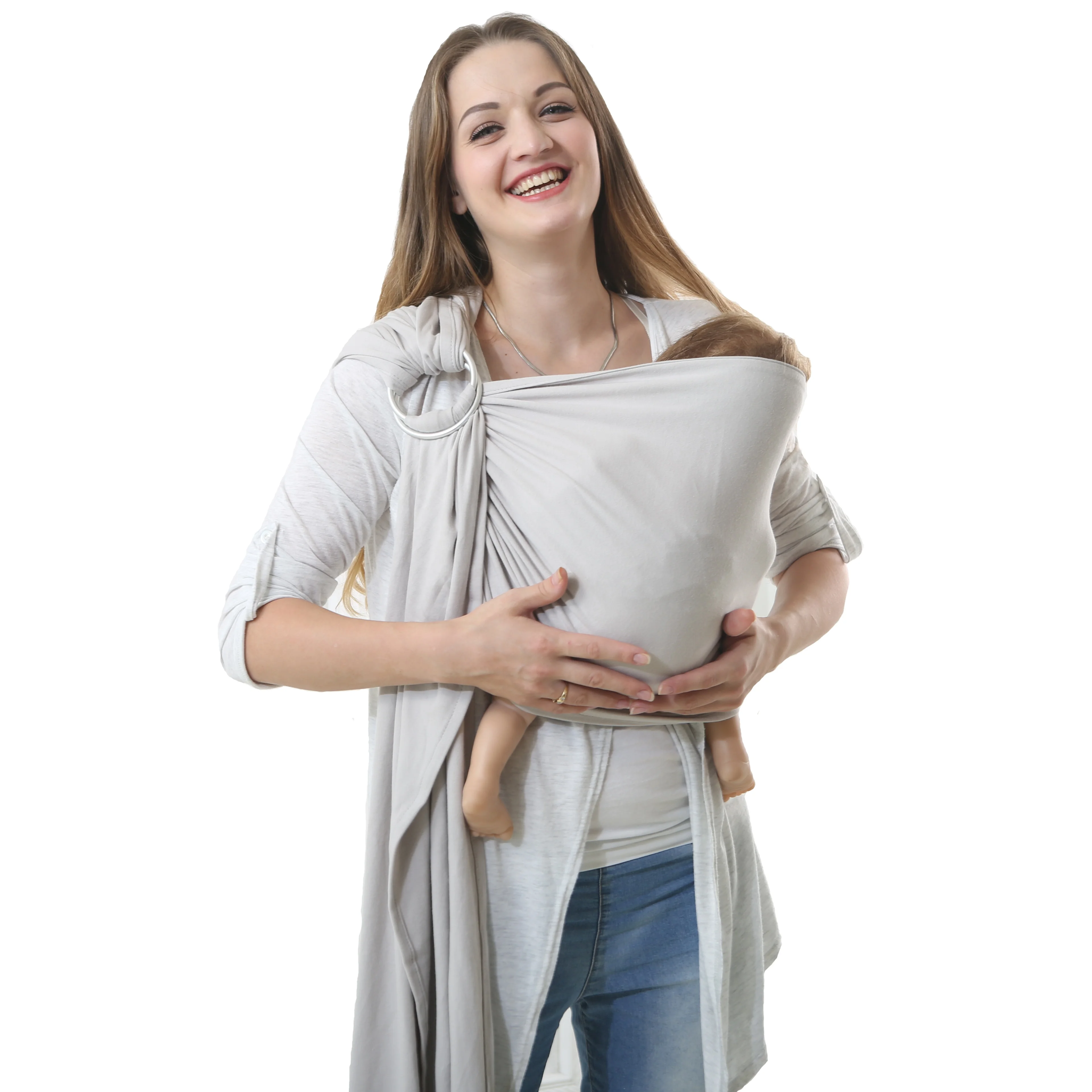 

LAT Wrap Ergo Carrier Sling with Ring Wholesale Baby Sling Wrap Carrier For Newborn Cotton Baby Carrier