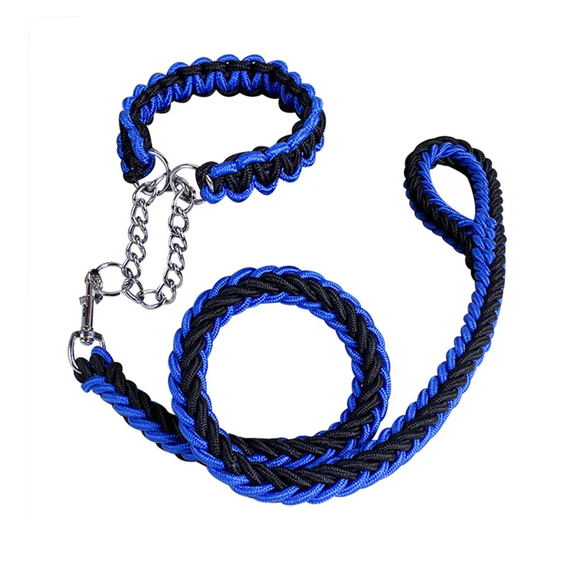 

Dog leads nylon Custom paracord rope nylon dog collars and leashes, Puple, blue, red, pink, black, purple+blue, purple+black