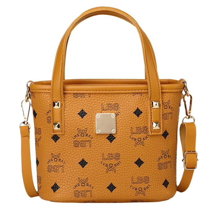 

New PU leather Korean retro handbag fashion bucket bag, Various