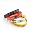 Bulk Sale Custom Silicone Country Flag Souvenir Wristbands Bracelets