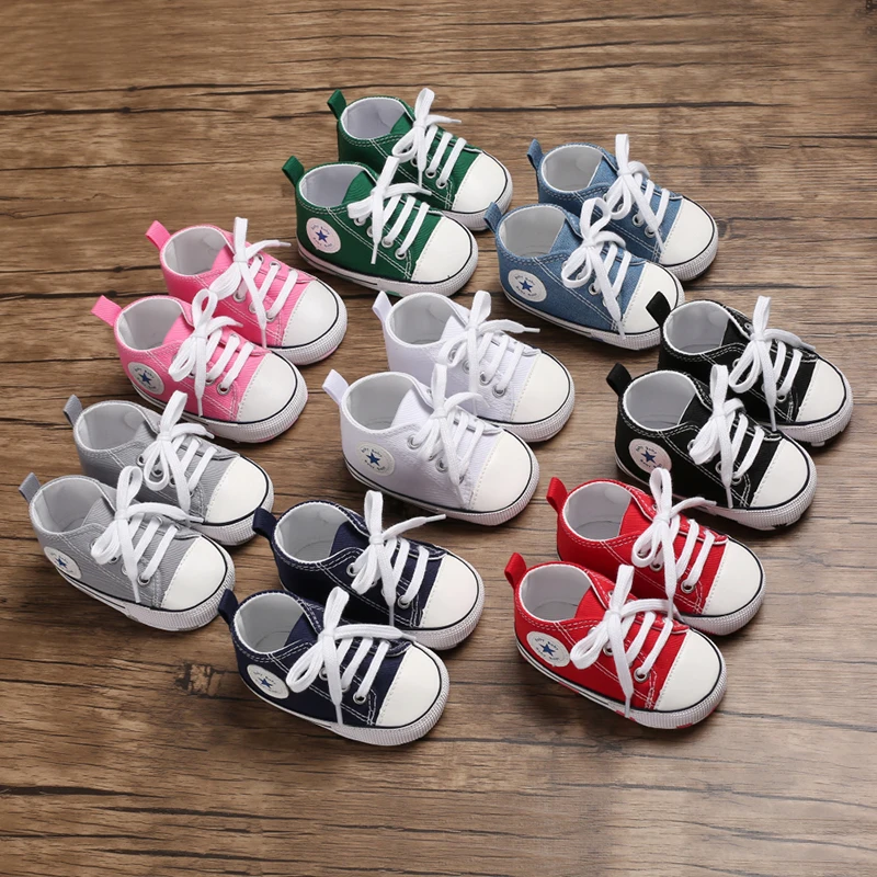 

Hot-selling, baby walking shoes soft soles for boys casual canvas shoes for baby girls shoes, 18 colors