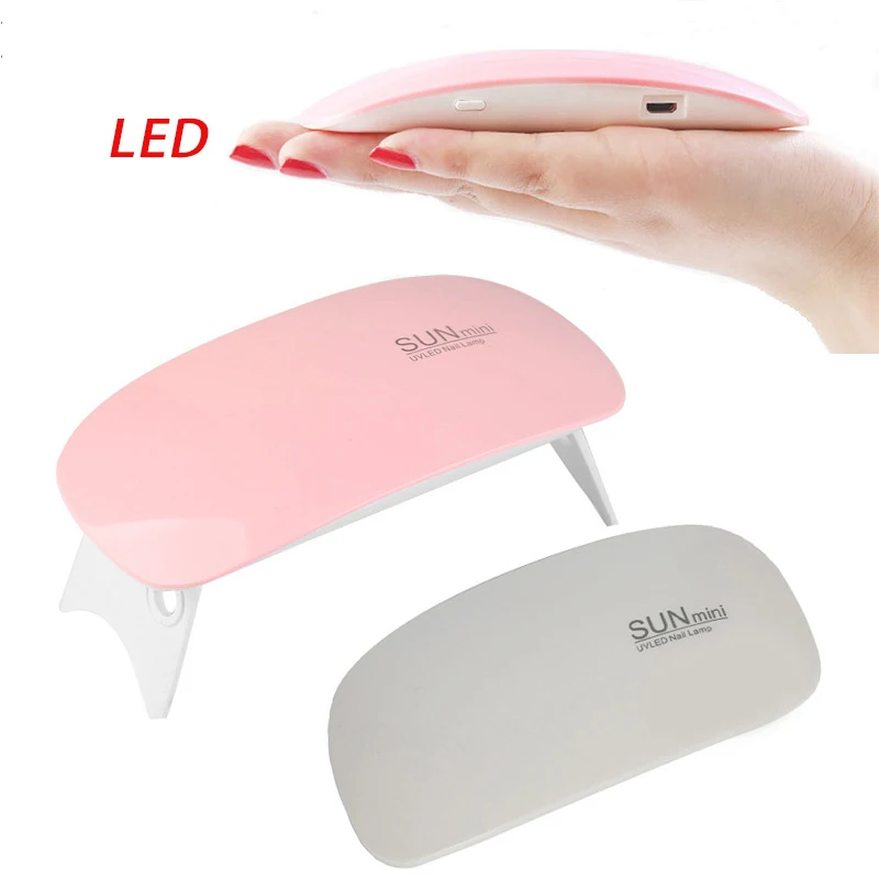 

Mini UV LED Nail Lamp, Portable Gel Light Mouse Shape Pocket Size Nail Dryer with USB Cable for all Gel Polish, Colorful